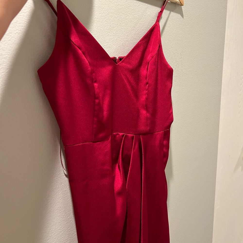 Express Elegant Red Sleeveless party Dress